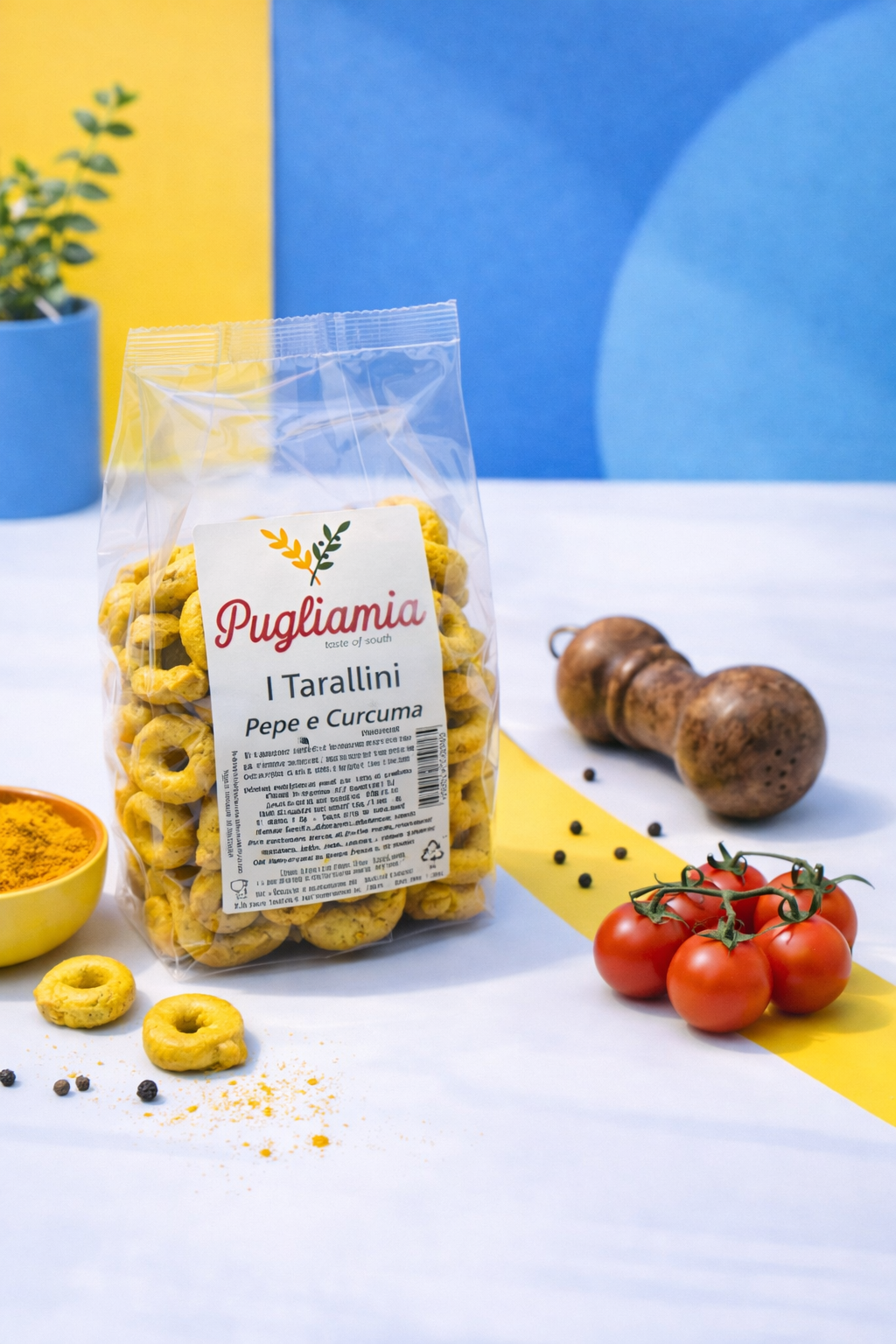 Taralli Pepe e Curcuma nuovo formato da 200g