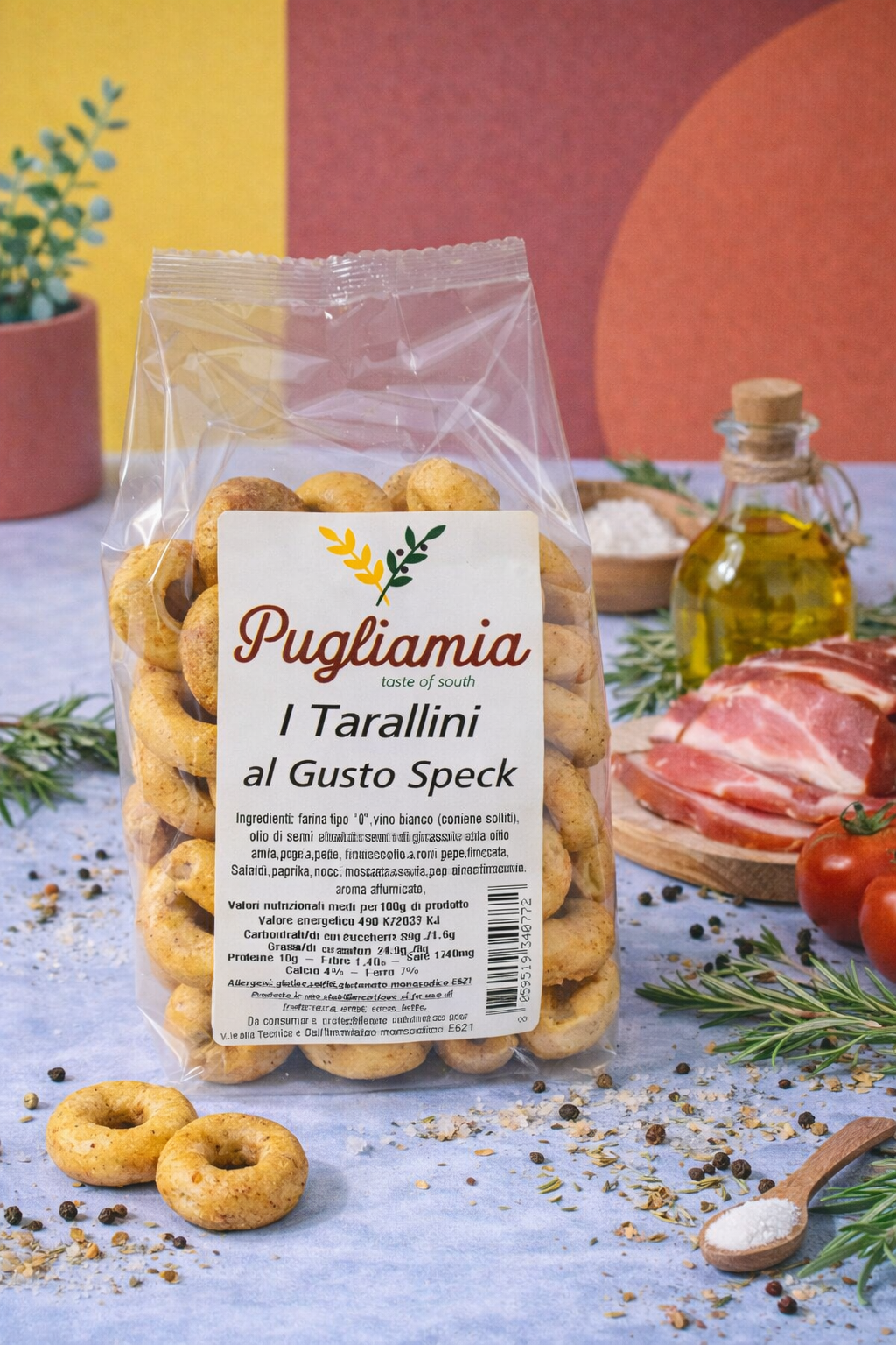 Taralli al Gusto Speck nuovo formato da 200g