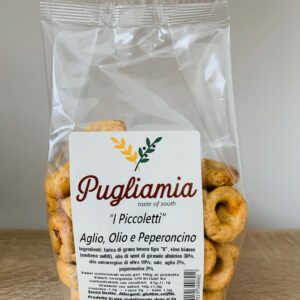 Taralli Aglio, Olio e Peperoncino nuovo formato da 200g